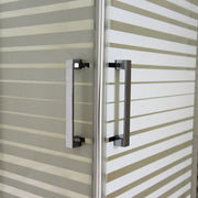 Box doccia Iconic cm 70x120 con apertura scorrevole angolare in vetro anticalcare Smart Clean serigrafato 6 mm by CeramicStore | Lo specialista del tuo bagno