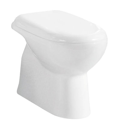 Sanitari con scarico a terra e sedile in poliestere Ceramica Azzurra modello 'Diana' cm 55
