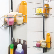 Portaoggetti doccia estensibile Metaform modello Spider 4 a 3 piani regolabili in altezza by CeramicStore | Lo specialista del tuo bagno