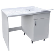 Mobile coprilavatrice cm 60X108 con lavatoio e piano di appoggio. Versione con lavatrice a Sinistra by CeramicStore | Lo specialista del tuo bagno