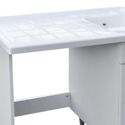 Mobile coprilavatrice cm 60X108 con lavatoio e piano di appoggio. Versione con lavatrice a Sinistra by CeramicStore | Lo specialista del tuo bagno