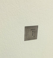 Piatto doccia in ceramica alta pressione effetto ardesia 100x70 colore Avorio Petra H3