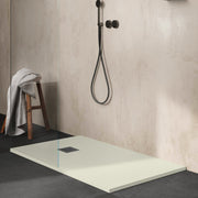 Piatto doccia in ceramica alta pressione effetto pietra naturale 100x70 colore Avorio Petra H3 by CeramicStore | Lo specialista del tuo bagno