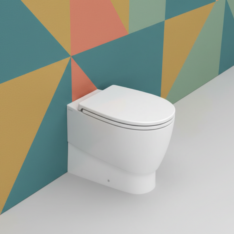 Wc filomuro Ceramica Dolomite modello Demy 54x36 cm con sedile Softclose