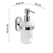 Dosasapone in Acciaio Inox con erogatore in acciaio cromato Gedy serie Febo - Cromato by CeramicStore | Lo specialista del tuo bagno