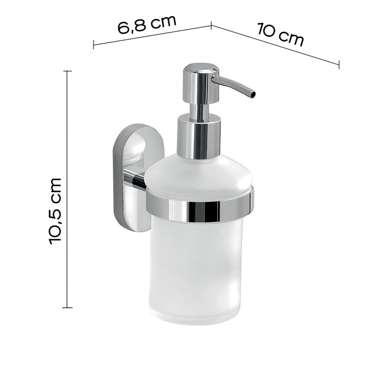 Dosasapone in Acciaio Inox con erogatore in acciaio cromato Gedy serie Febo - Cromato by CeramicStore | Lo specialista del tuo bagno