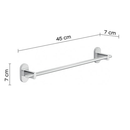 Portasalviette 45 cm in Acciaio Inox Gedy serie Febo - Cromato by CeramicStore | Lo specialista del tuo bagno
