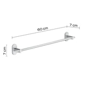 Portasalviette 60 cm in Acciaio Inox Gedy serie Febo - Cromato by CeramicStore | Lo specialista del tuo bagno