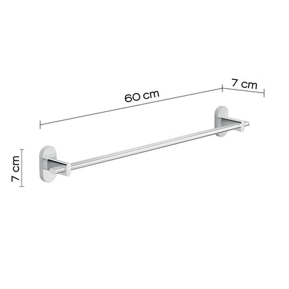 Portasalviette 60 cm in Acciaio Inox Gedy serie Febo - Cromato by CeramicStore | Lo specialista del tuo bagno