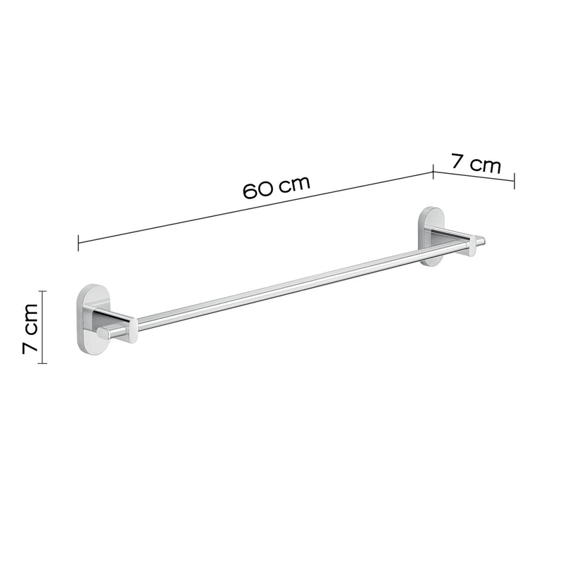 Portasalviette 60 cm in Acciaio Inox Gedy serie Febo - Cromato by CeramicStore | Lo specialista del tuo bagno