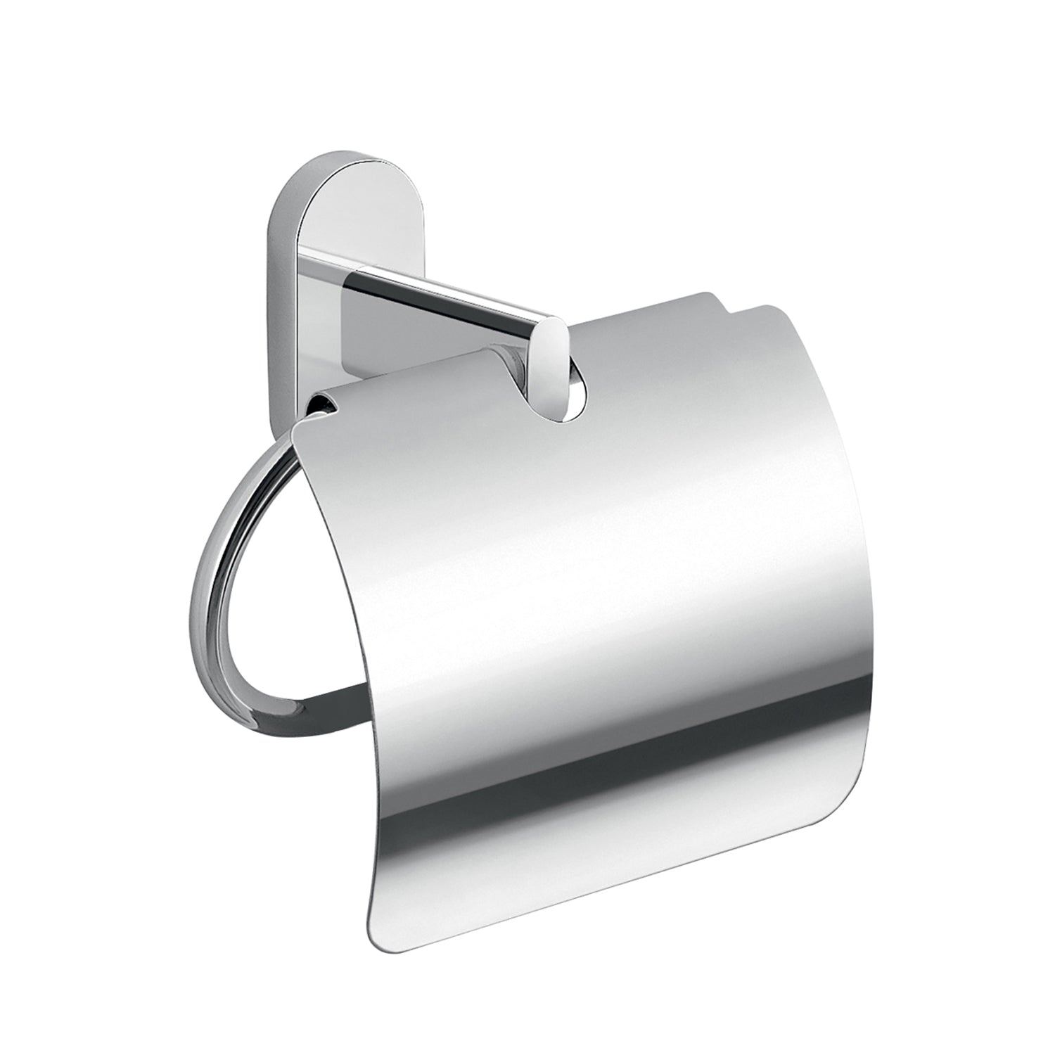 Portarotolo coperto in Acciaio Inox Gedy serie Febo - Cromato