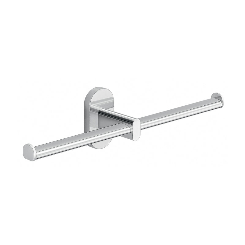 Portarotolo doppio in Acciaio Inox Gedy serie Febo - Cromato