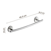 Portasalviette 45 cm a muro Vermont Pro di Gedy - Cromato by CeramicStore | Lo specialista del tuo bagno
