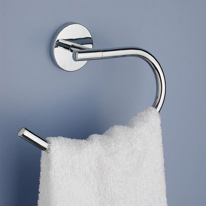 Portasalviette ad anello a muro Vermont Pro di Gedy - Cromato by CeramicStore | Lo specialista del tuo bagno
