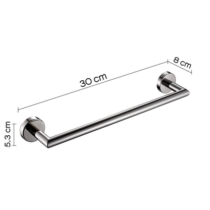 Portasalviette 30 cm in Acciaio Inox AISI 304 Gedy serie Project - Lucido by CeramicStore | Lo specialista del tuo bagno