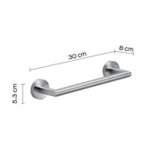 Portasalviette 30 cm in Acciaio Inox AISI 304 Gedy serie Project - Spazzolato by CeramicStore | Lo specialista del tuo bagno