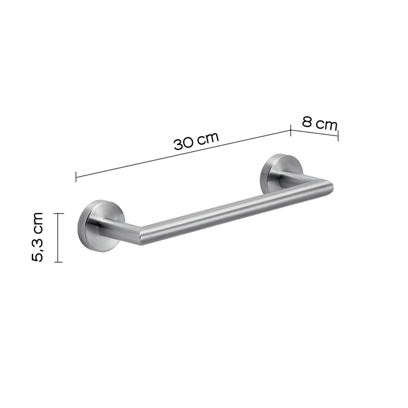 Portasalviette 30 cm in Acciaio Inox AISI 304 Gedy serie Project - Spazzolato by CeramicStore | Lo specialista del tuo bagno