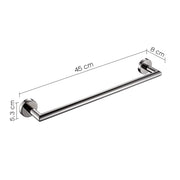 Portasalviette 45 cm in Acciaio Inox AISI 304 Gedy serie Project - Lucido by CeramicStore | Lo specialista del tuo bagno