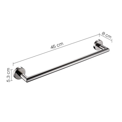 Portasalviette 45 cm in Acciaio Inox AISI 304 Gedy serie Project - Lucido by CeramicStore | Lo specialista del tuo bagno