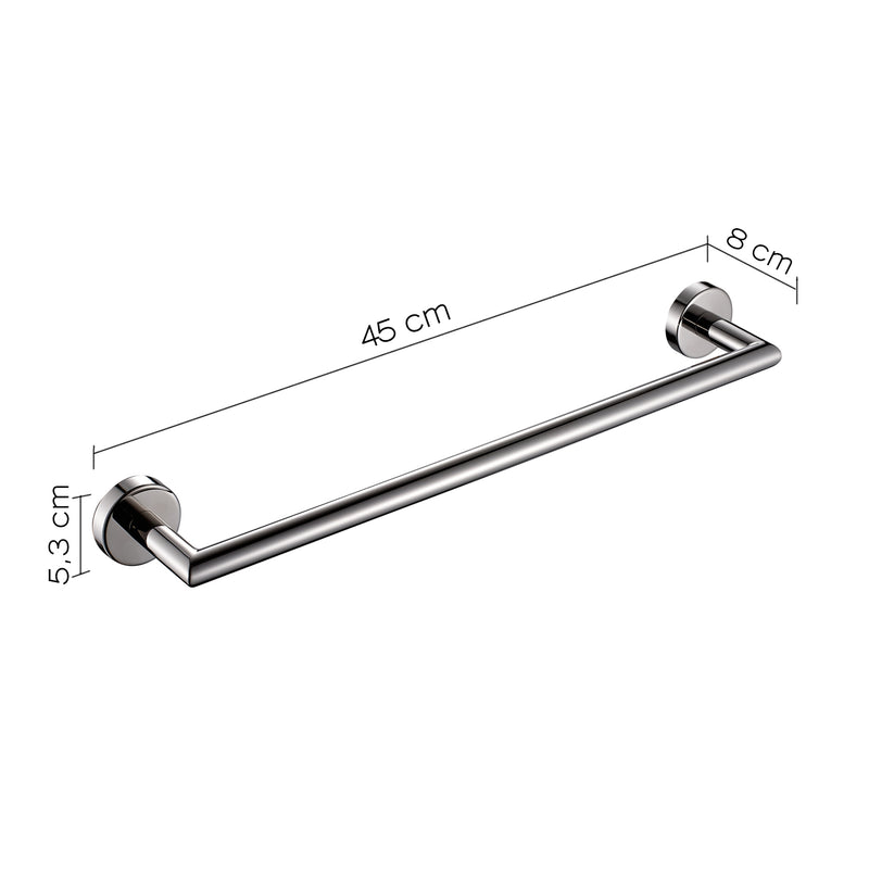Portasalviette 45 cm in Acciaio Inox AISI 304 Gedy serie Project - Lucido by CeramicStore | Lo specialista del tuo bagno