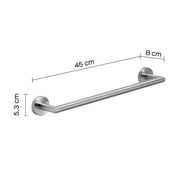 Portasalviette 45 cm in Acciaio Inox AISI 304 Gedy serie Project - Spazzolato by CeramicStore | Lo specialista del tuo bagno