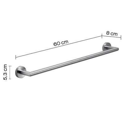 Portasalviette 60 cm in Acciaio Inox AISI 304 Gedy serie Project - Spazzolato by CeramicStore | Lo specialista del tuo bagno
