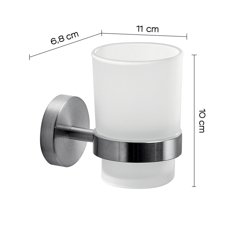 Portaspazzolini in Acciaio Inox AISI 304 Gedy serie Project - Spazzolato by CeramicStore | Lo specialista del tuo bagno