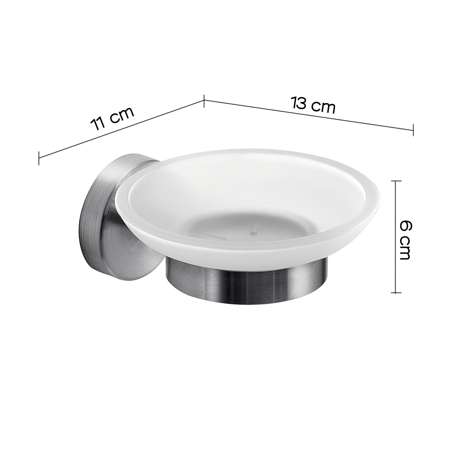 Portasapone in Acciaio Inox AISI 304 Gedy serie Project - Spazzolato by CeramicStore | Lo specialista del tuo bagno