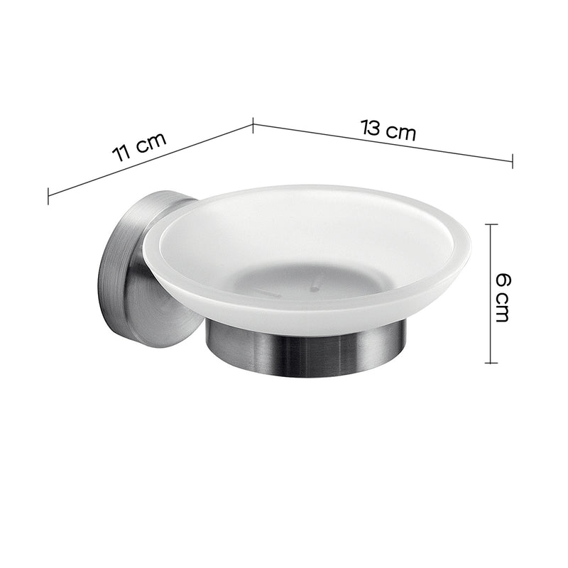 Portasapone in Acciaio Inox AISI 304 Gedy serie Project - Spazzolato by CeramicStore | Lo specialista del tuo bagno
