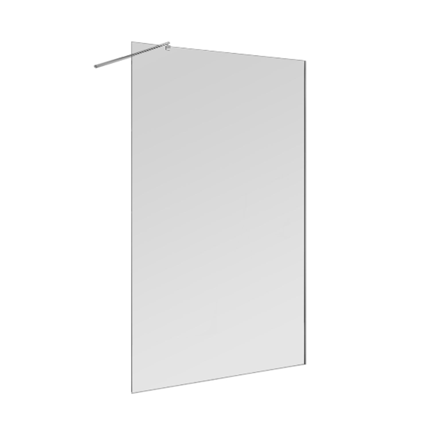 Parete doccia Walk-in DocciaGo modello Clever 120 cm lato frontale con supporto by CeramicStore | Lo specialista del tuo bagno