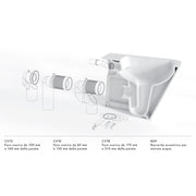 Set sanitari a terra Azzurra serie Build con vaso WC