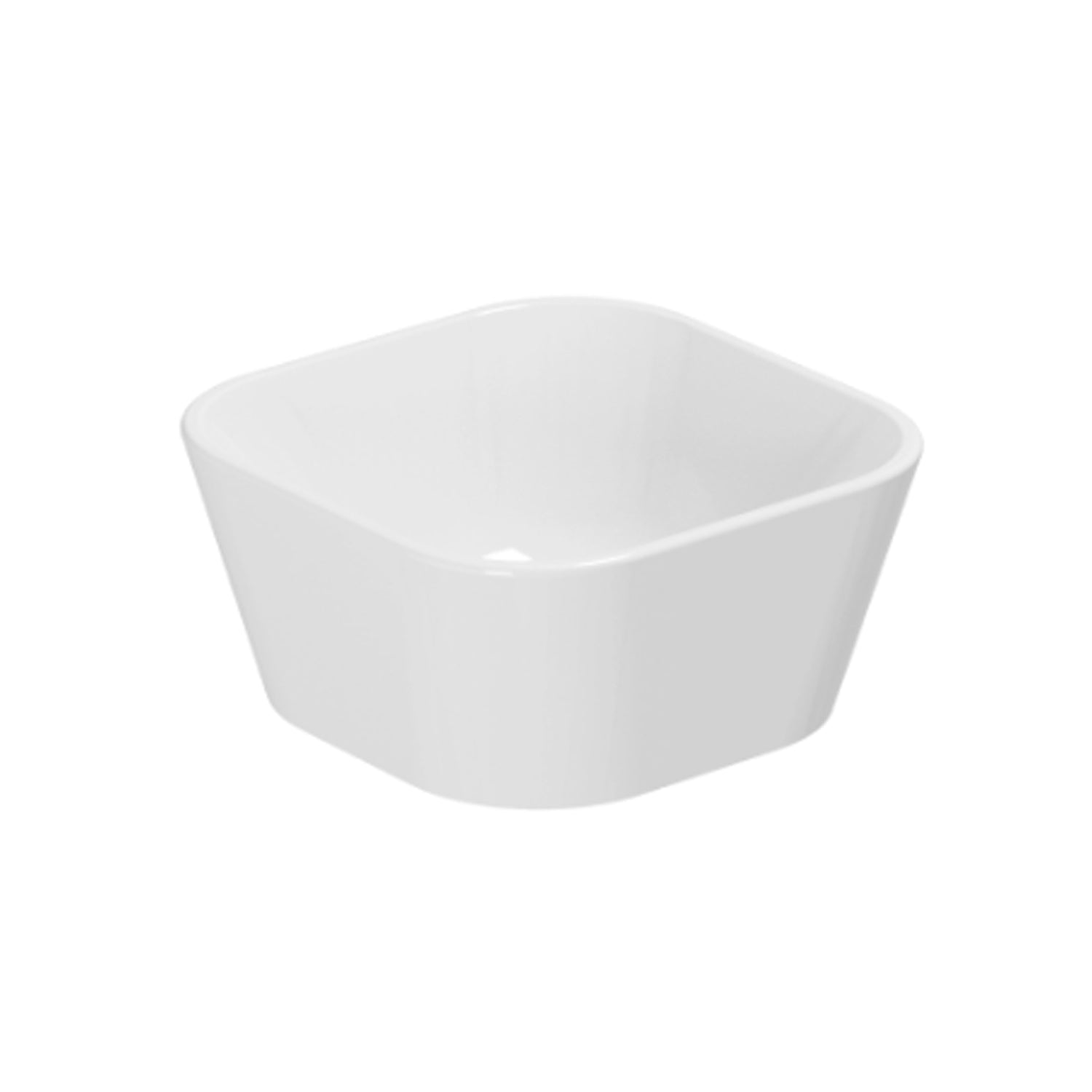 Lavabo da appoggio Azzurra serie Build 30x30 cm - Bianco lucido