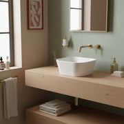 Lavabo da appoggio Azzurra serie Build 30x30 cm - Bianco lucido
