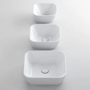Lavabo da appoggio Azzurra serie Build 30x30 cm - Bianco lucido