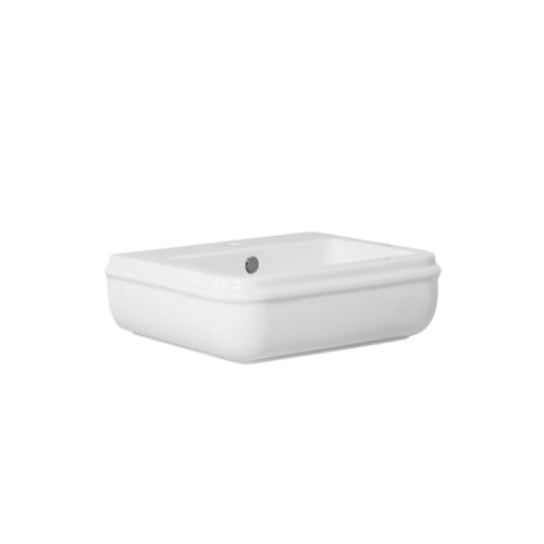 Lavabo sospeso/da appoggio 55 cm Azzurra Charme stile classico ceramica monoforo