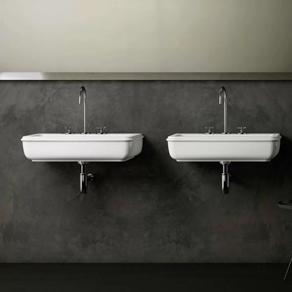 Lavabo sospeso 68 cm Azzurra modello Charme in ceramica