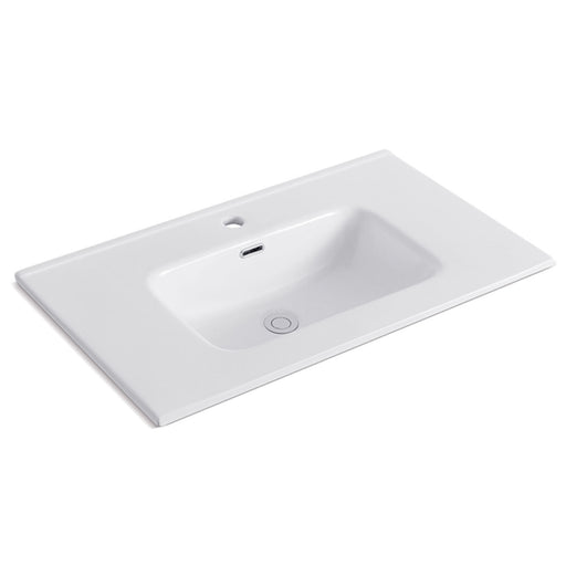 Lavabo ad incasso 81cm bianco in ceramica BathCore linea Alba by CeramicStore | Lo specialista del tuo bagno