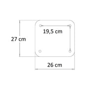 Colonna doccia solare in HDPE nero, con soffione 15 cm e lavapiedi by CeramicStore | Lo specialista del tuo bagno