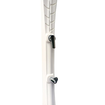 Colonna doccia foglia bianca in HDPE, con soffione 15 cm e lavapiedi by CeramicStore | Lo specialista del tuo bagno