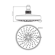 Soffione idromassaggio Sole in abs 5 funzioni by CeramicStore | Lo specialista del tuo bagno