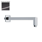 Braccio doccia squadrato in ottone 22x22mm cromo nero by CeramicStore | Lo specialista del tuo bagno