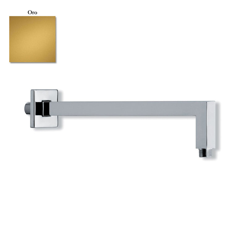 Braccio doccia squadrato in ottone 22x22mm oro by CeramicStore | Lo specialista del tuo bagno