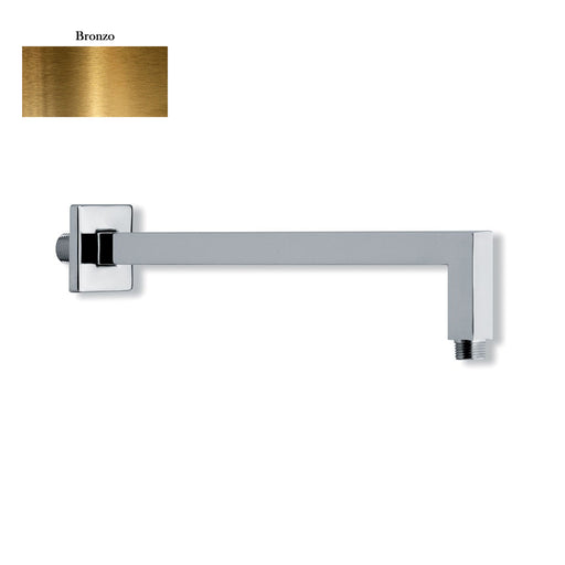 Braccio doccia squadrato in ottone 22x22x400mm bronzo by CeramicStore | Lo specialista del tuo bagno