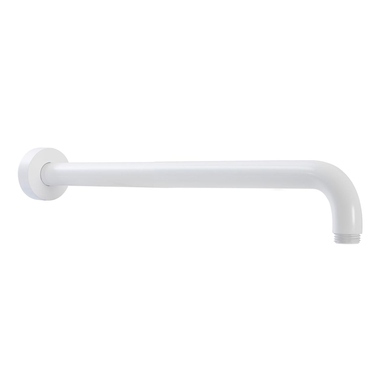 Braccio doccia lusso tondo in ottone lunghezza 200mm bianco by CeramicStore | Lo specialista del tuo bagno