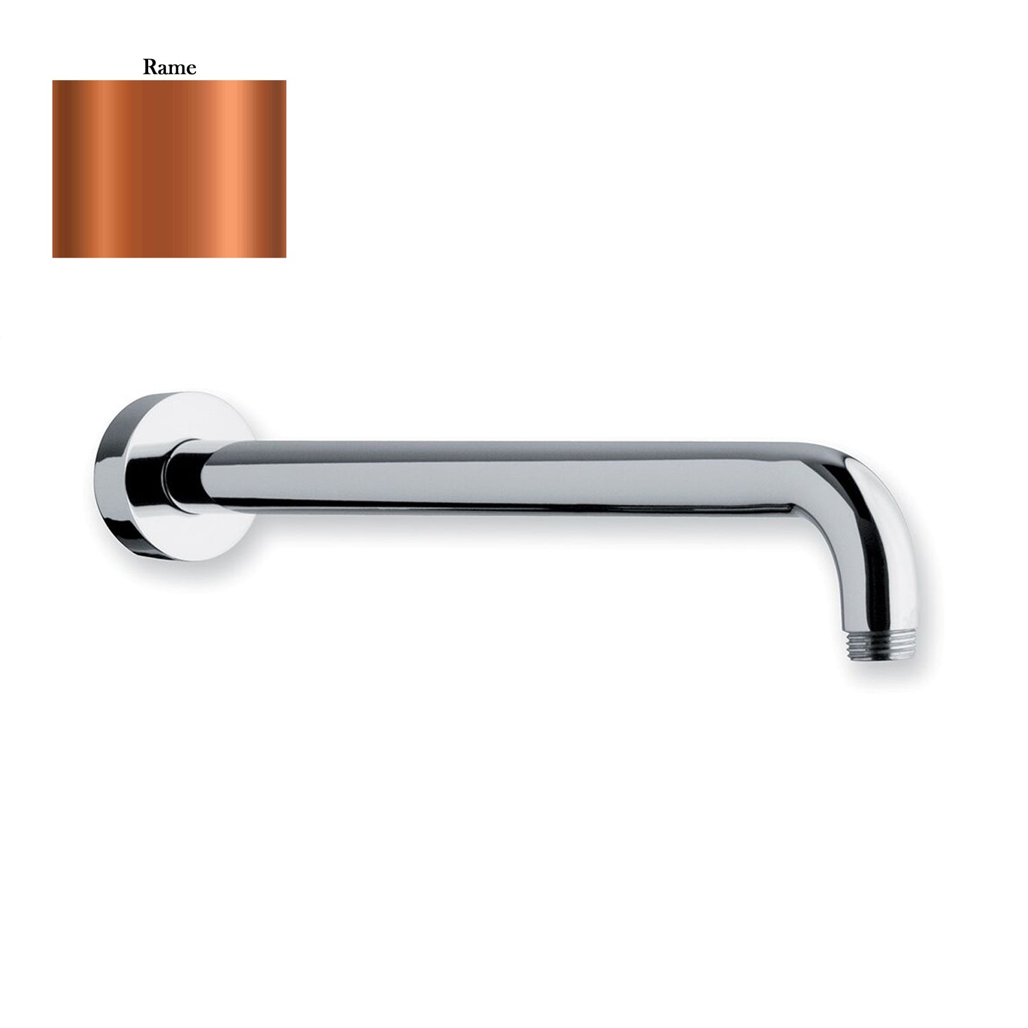 Braccio doccia lusso tondo in ottone lunghezza 300mm rame by CeramicStore | Lo specialista del tuo bagno