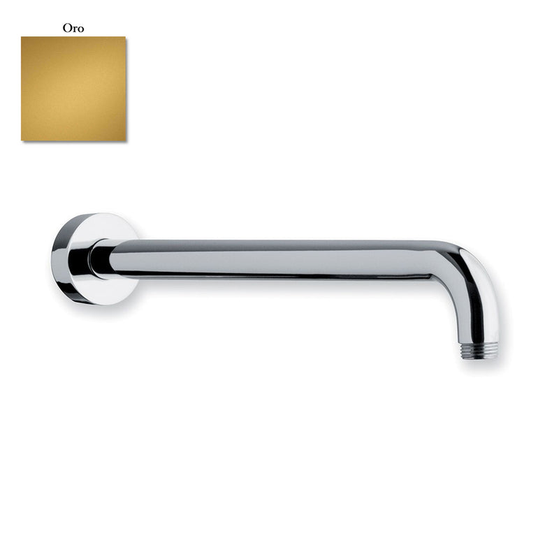 Braccio doccia lusso tondo in ottone lunghezza 350mm oro by CeramicStore | Lo specialista del tuo bagno