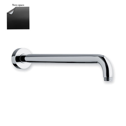 Braccio doccia lusso tondo in ottone lunghezza 450mm nero by CeramicStore | Lo specialista del tuo bagno