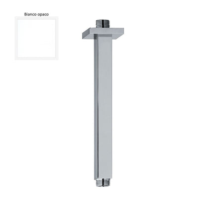 Braccio doccia a soffitto 22x22mm lunghezza 100mm bianco opaco by CeramicStore | Lo specialista del tuo bagno