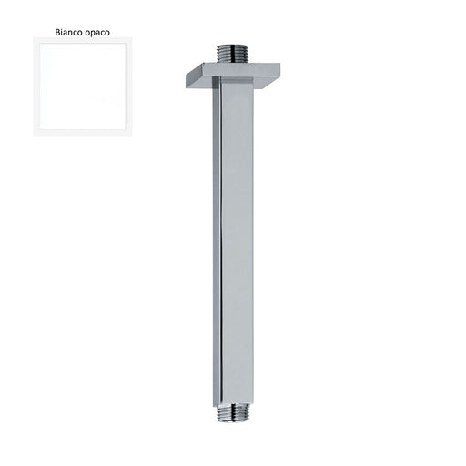 Braccio doccia a soffitto 22x22mm lunghezza 100mm bianco opaco by CeramicStore | Lo specialista del tuo bagno