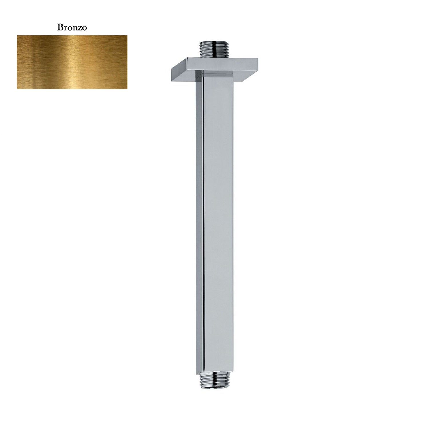 Braccio doccia a soffitto 22x22mm lunghezza 300mm bronzo by CeramicStore | Lo specialista del tuo bagno